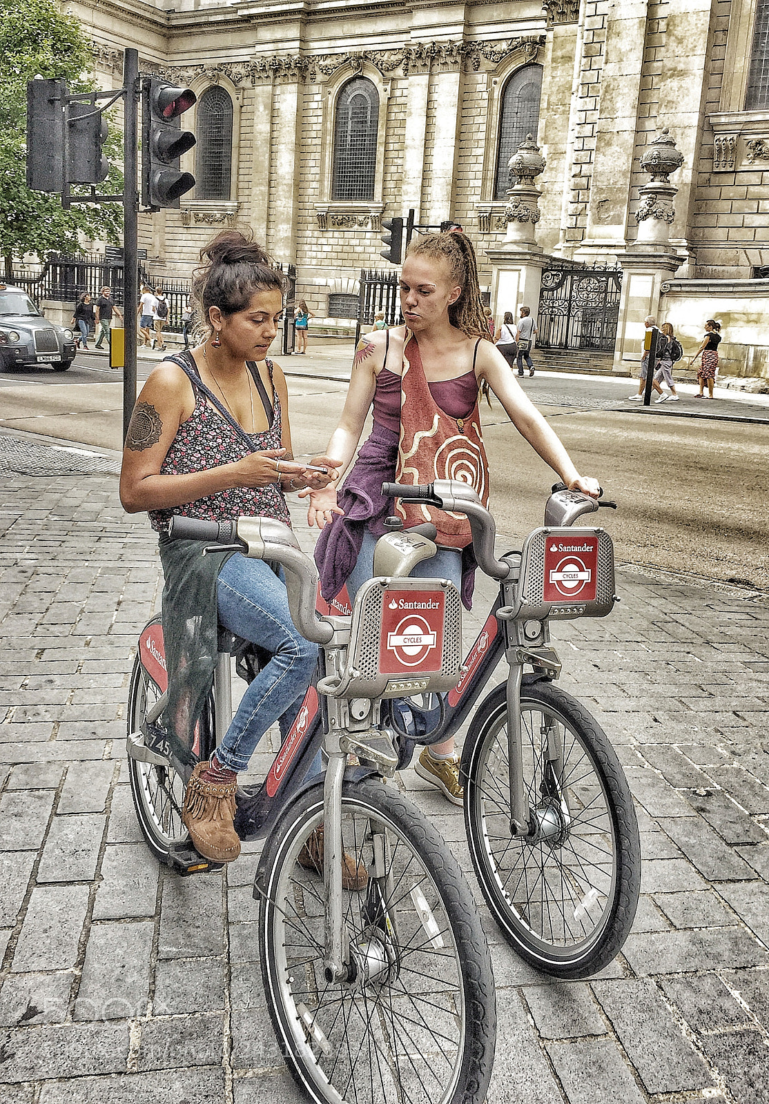 Apple iPhone 6 sample photo. London on bikes photography