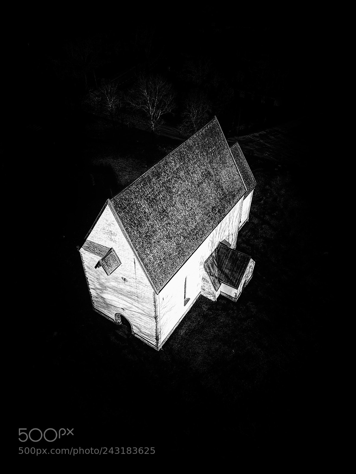 DJI FC220 sample photo. Muhu katariina church photography