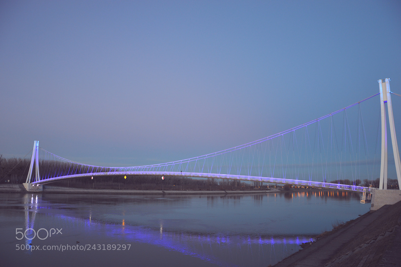 Nikon D3200 sample photo. Glowing bridge photography