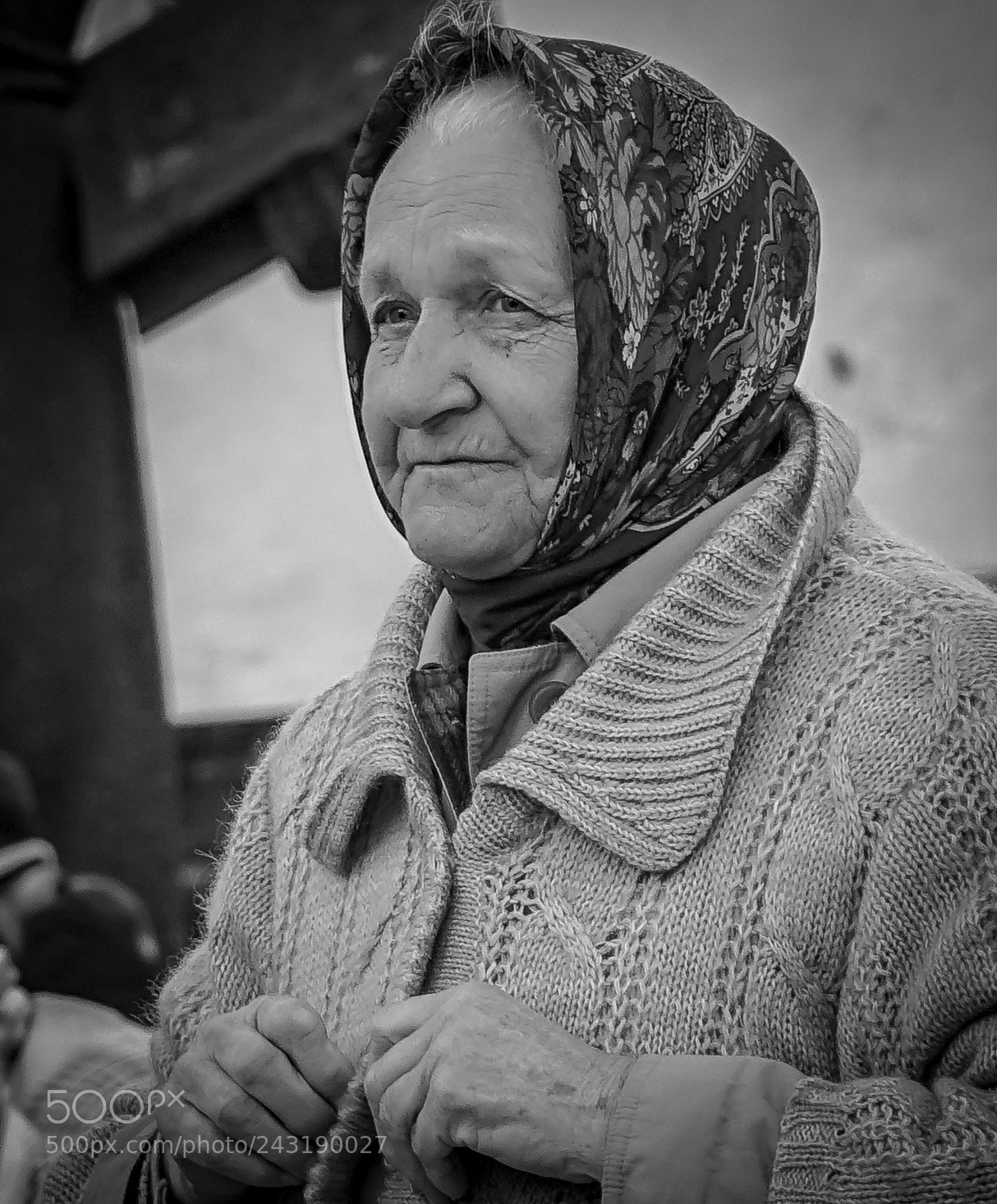Sony a7 sample photo. Ukrainian eldery  woman. photography