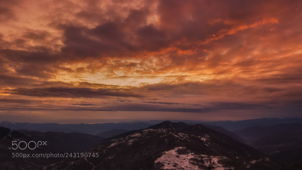 DJI FC220 sample photo. Tramonto sulla lunigiana photography