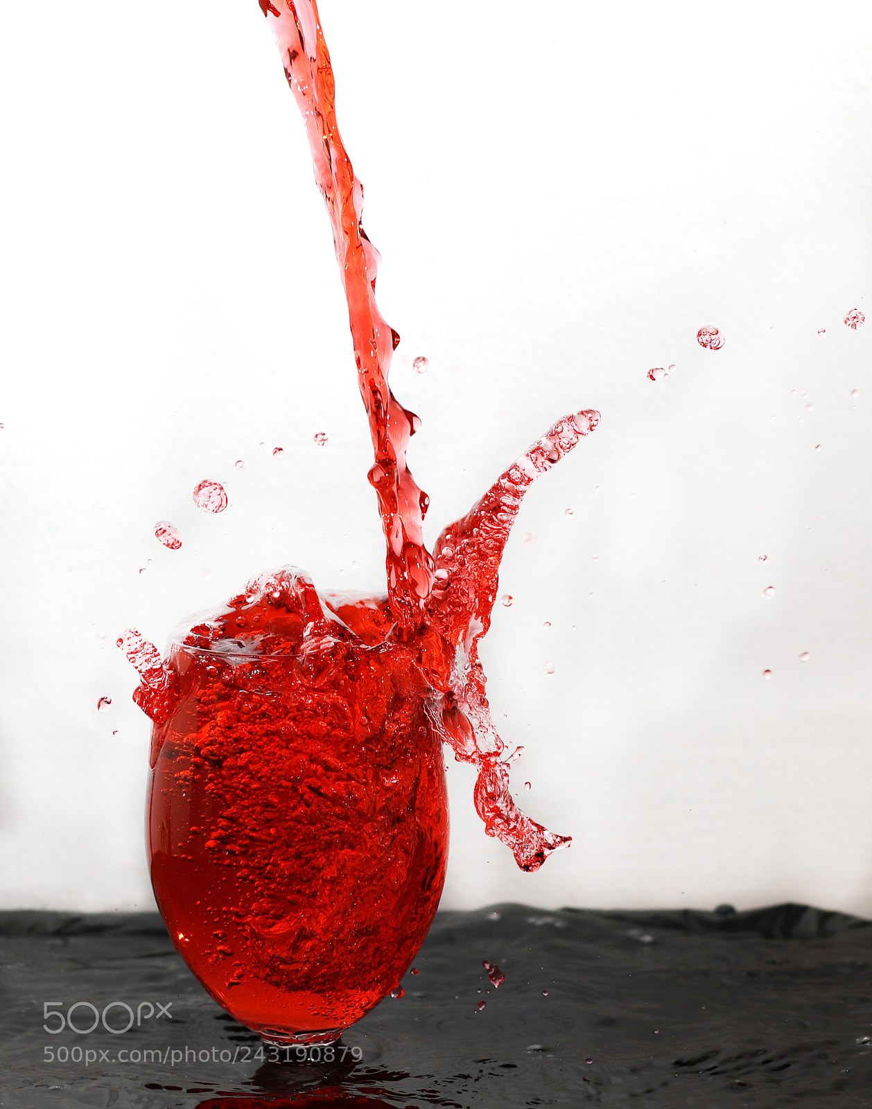 Canon EOS 7D Mark II sample photo. Red water splash photography