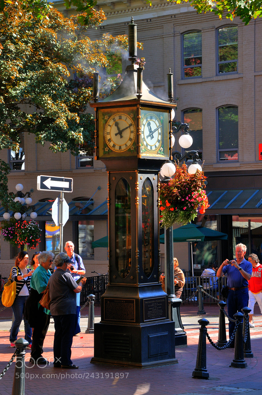 Nikon D90 sample photo. Gas works clock, vancouver photography
