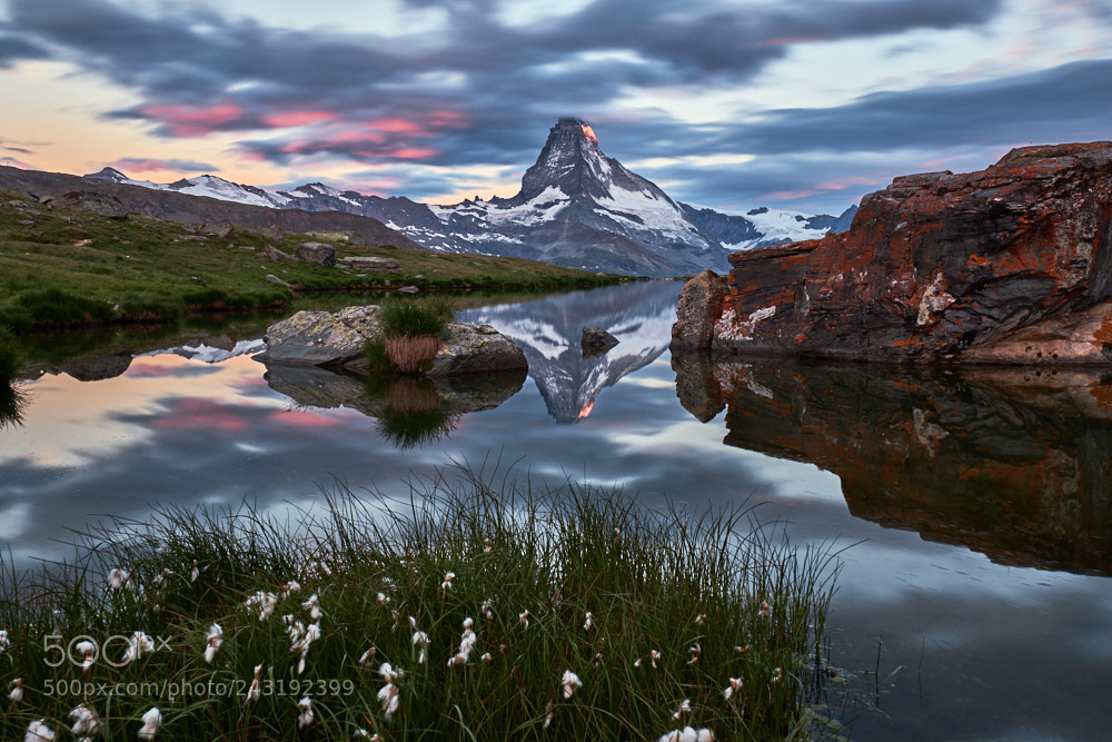Fujifilm X-T2 sample photo. Stellisee with matterhorn photography