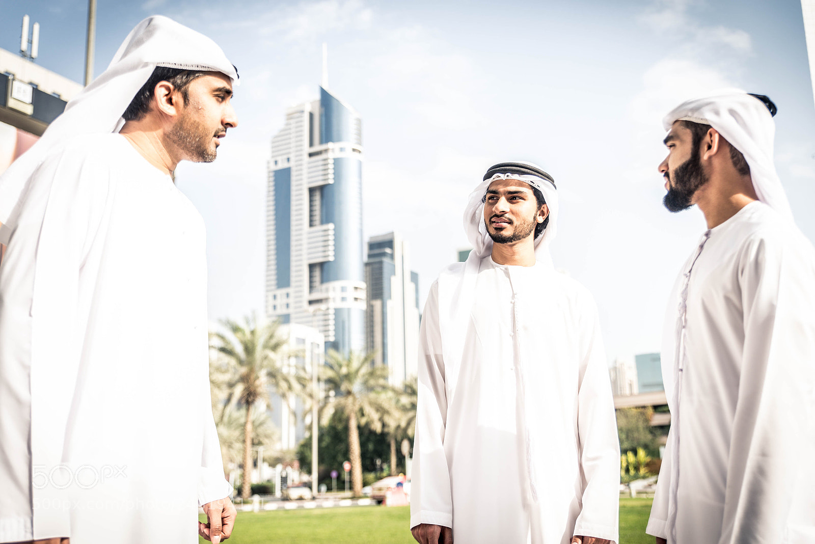 Nikon D610 sample photo. Arabian businessmen meeting outdoors photography