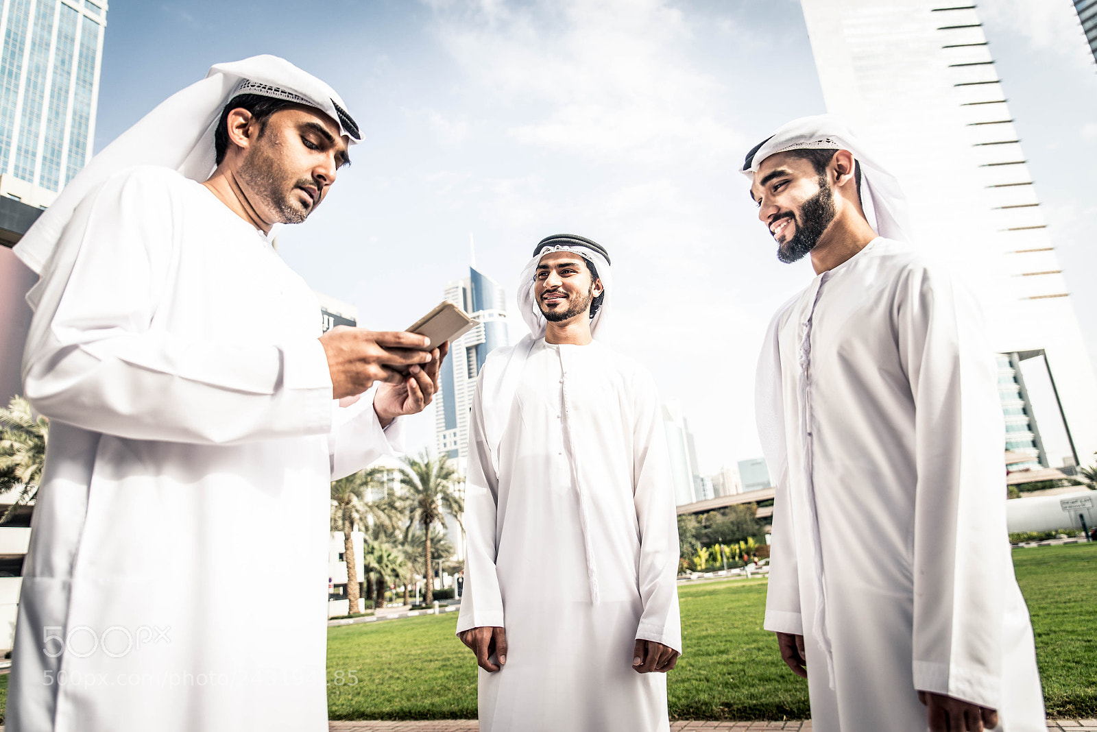 Nikon D610 sample photo. Arabian businessmen meeting outdoors photography