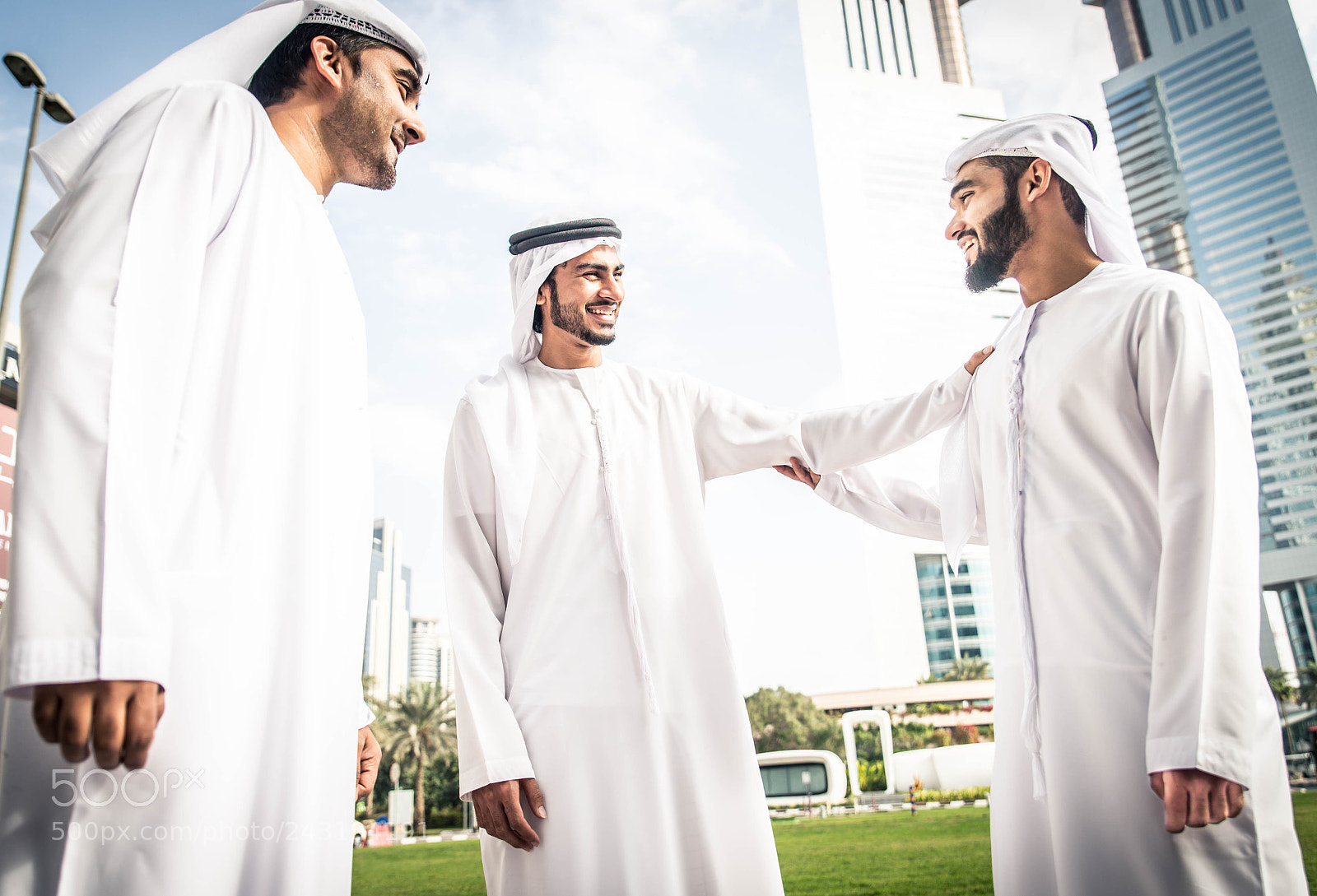 Nikon D610 sample photo. Arabian businessmen meeting outdoors photography