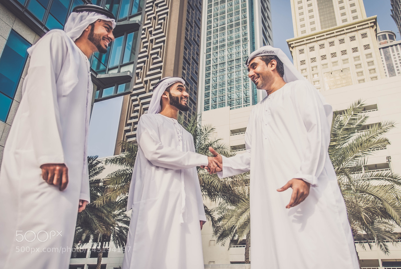 Nikon D610 sample photo. Arabian businessmen meeting outdoors photography