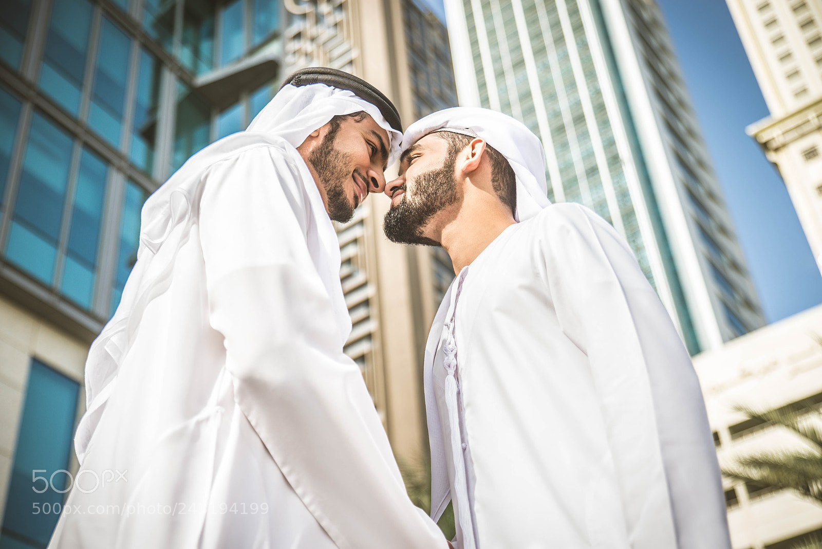 Nikon D610 sample photo. Arabian businessmen meeting outdoors photography