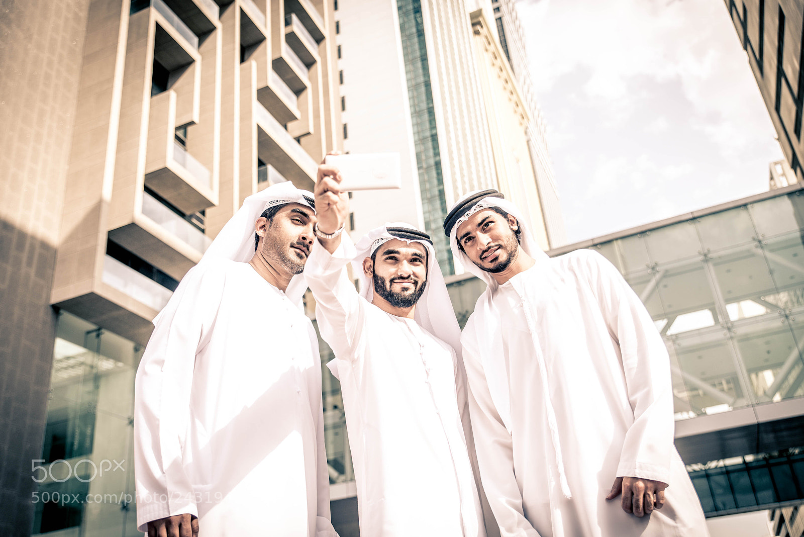 Nikon D610 sample photo. Arabian businessmen meeting outdoors photography