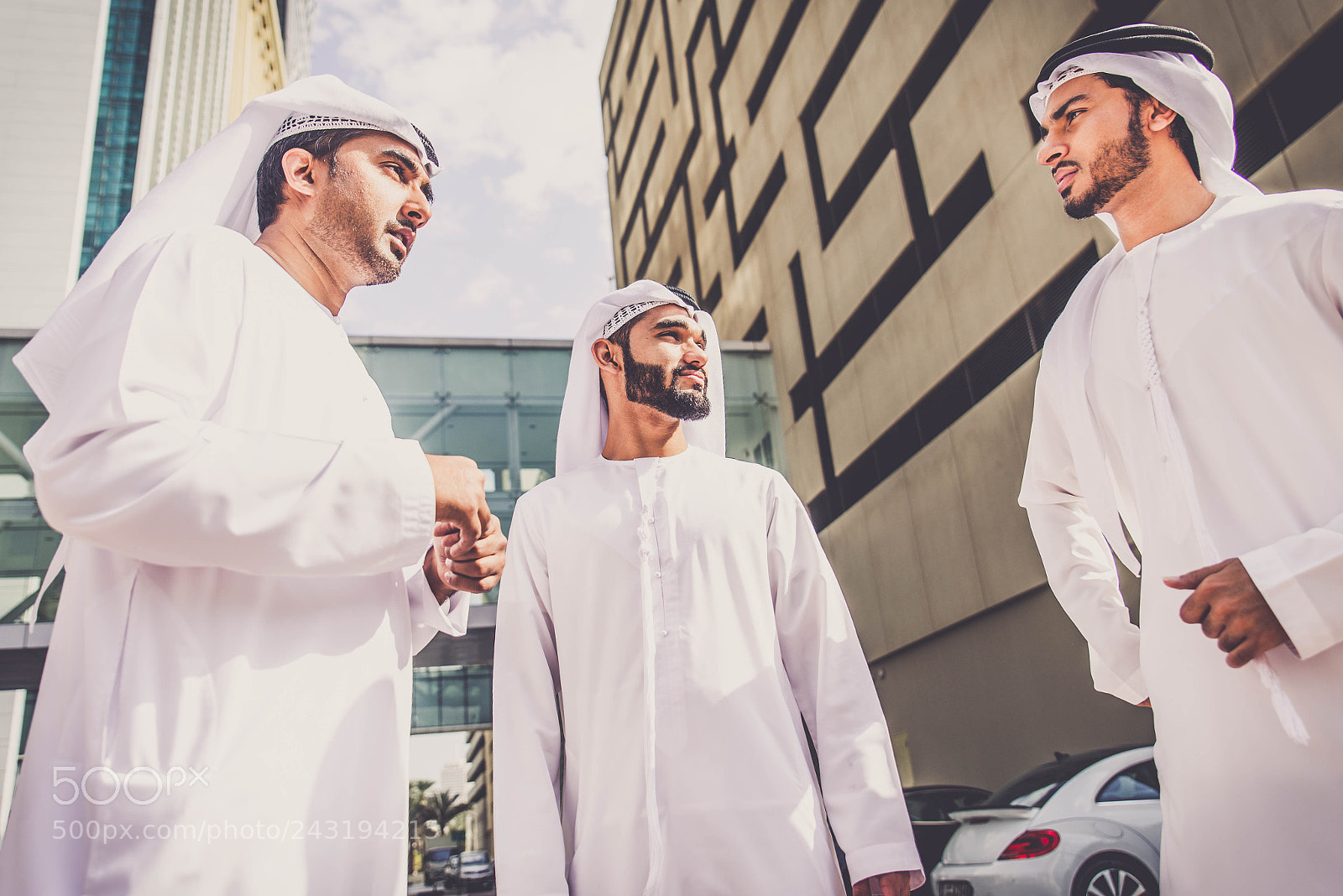 Nikon D610 sample photo. Arabian businessmen meeting outdoors photography