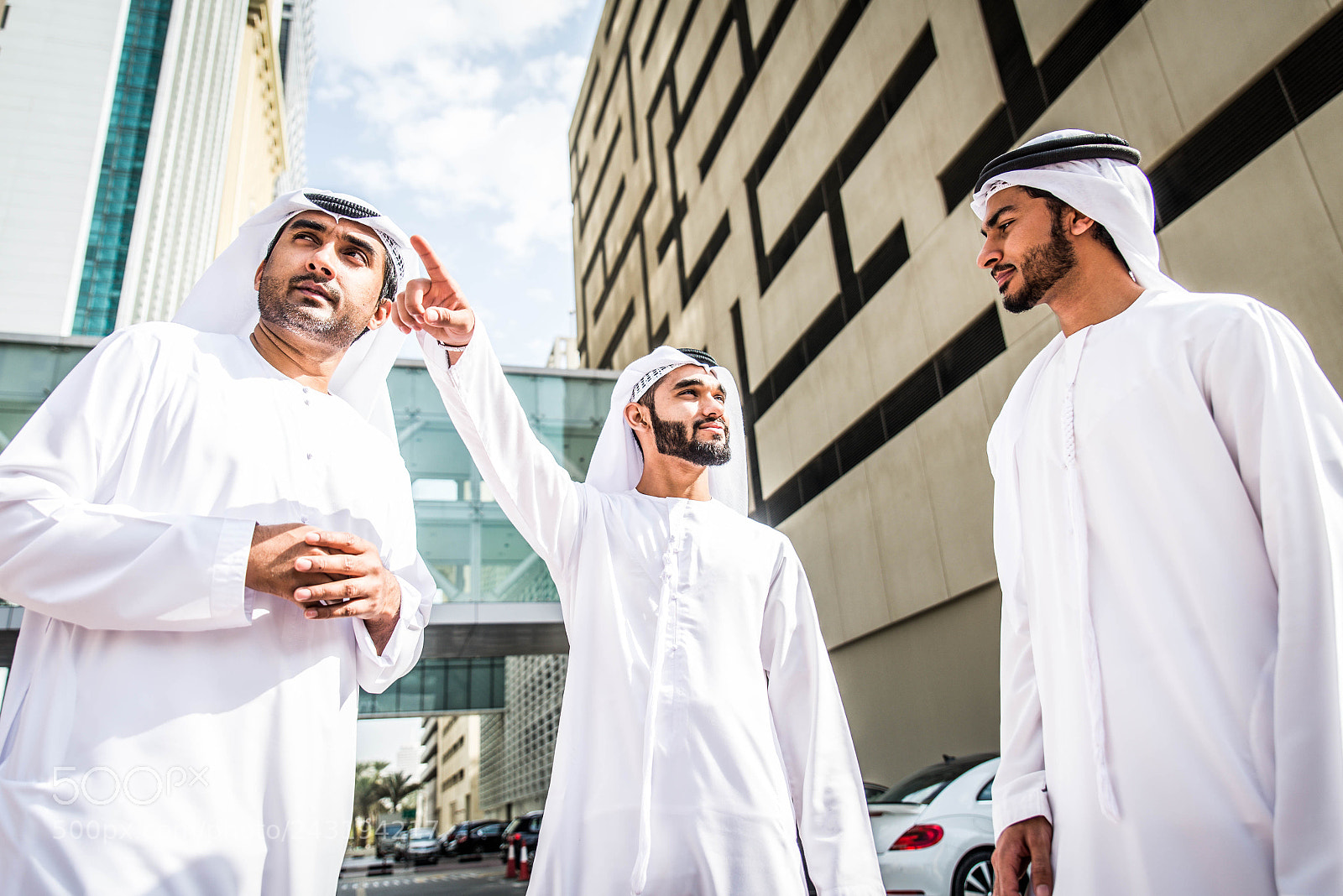 Nikon D610 sample photo. Arabian businessmen meeting outdoors photography