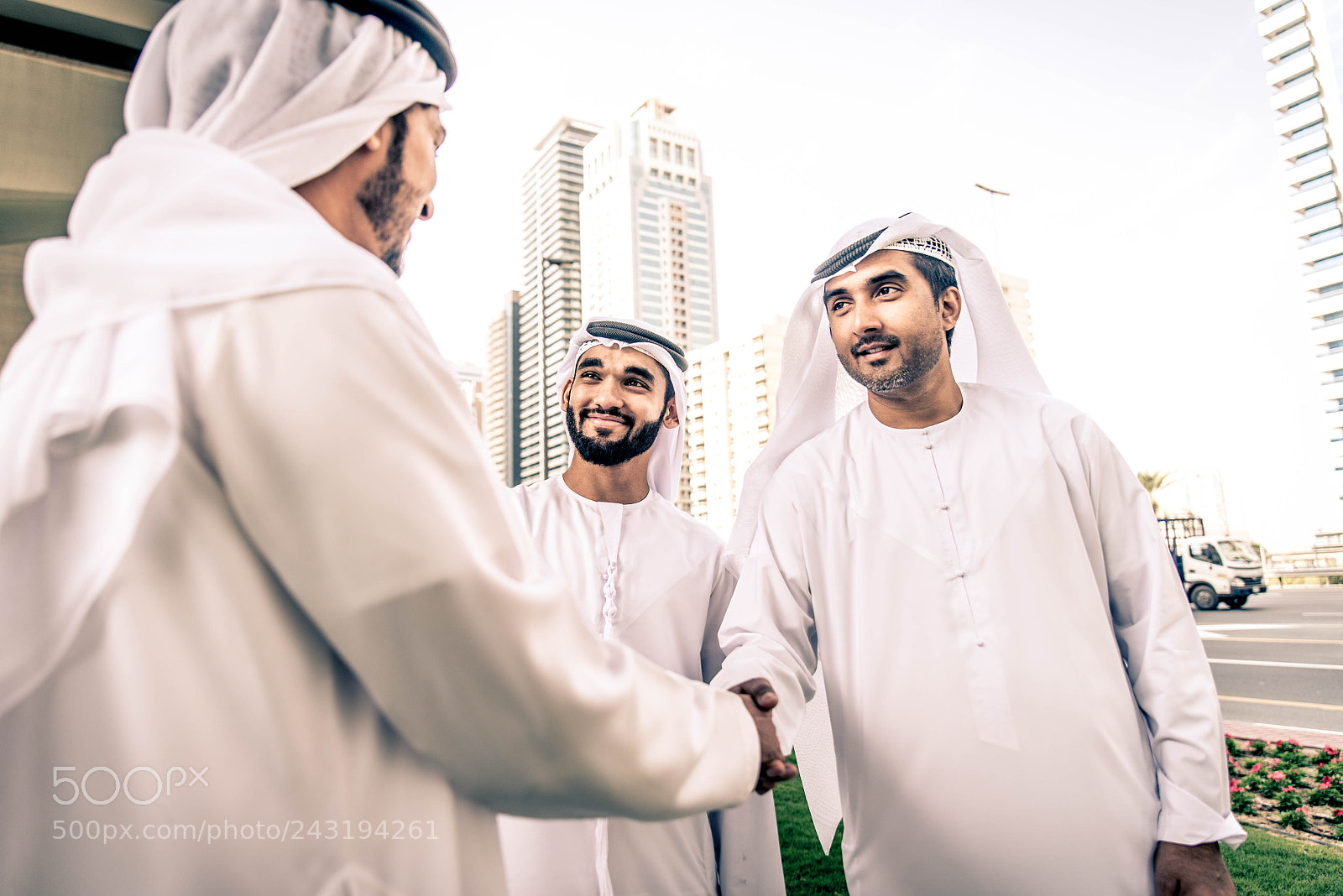Nikon D610 sample photo. Arabian businessmen meeting outdoors photography