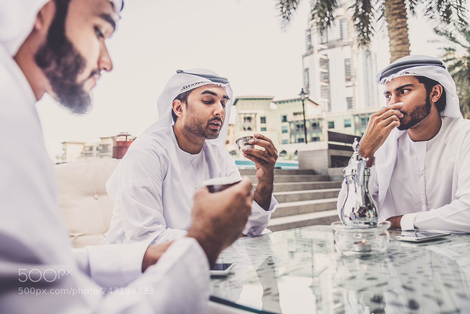 Nikon D610 sample photo. Arabian businessmen meeting outdoors photography