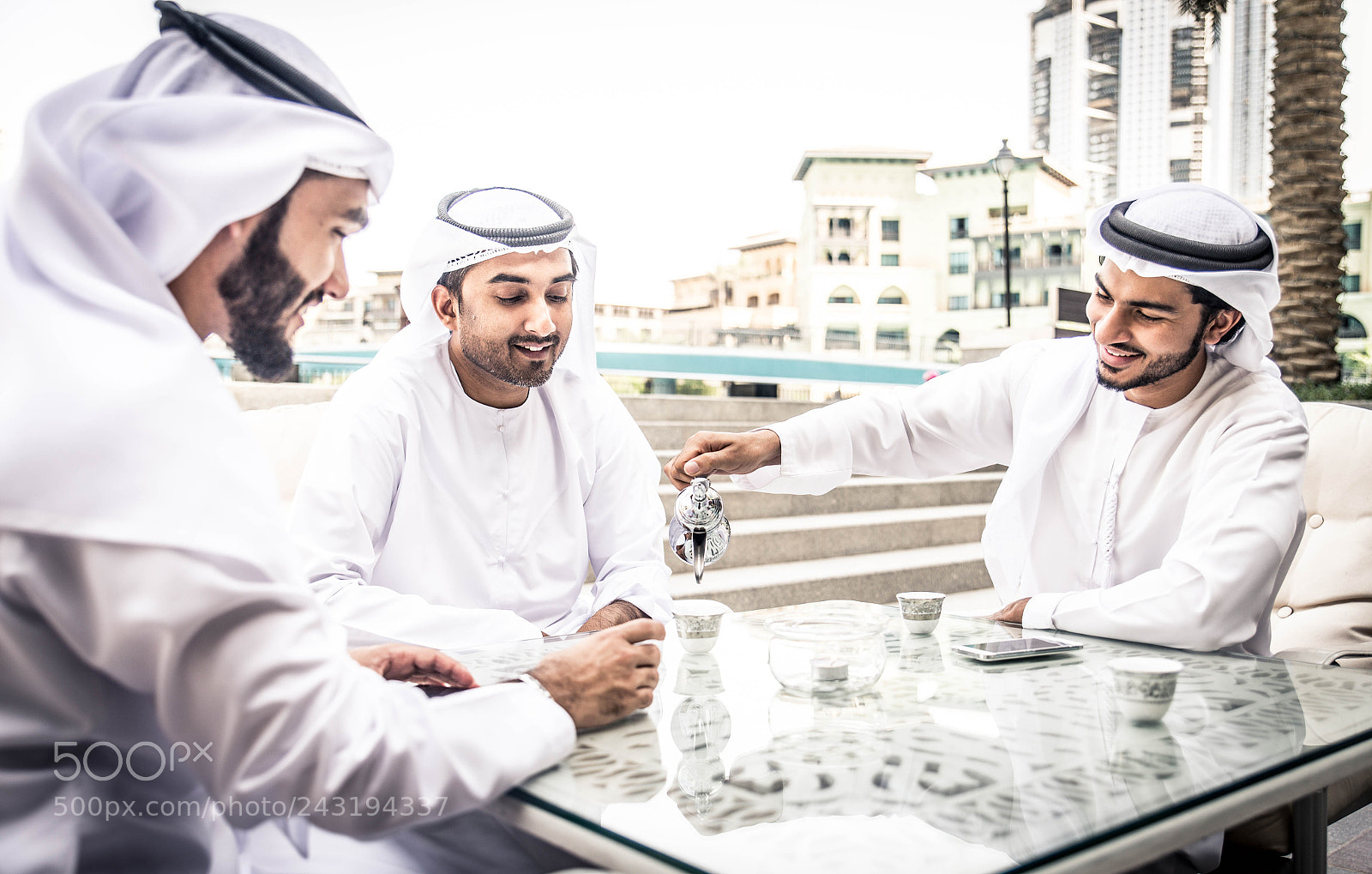 Nikon D610 sample photo. Arabian businessmen meeting outdoors photography