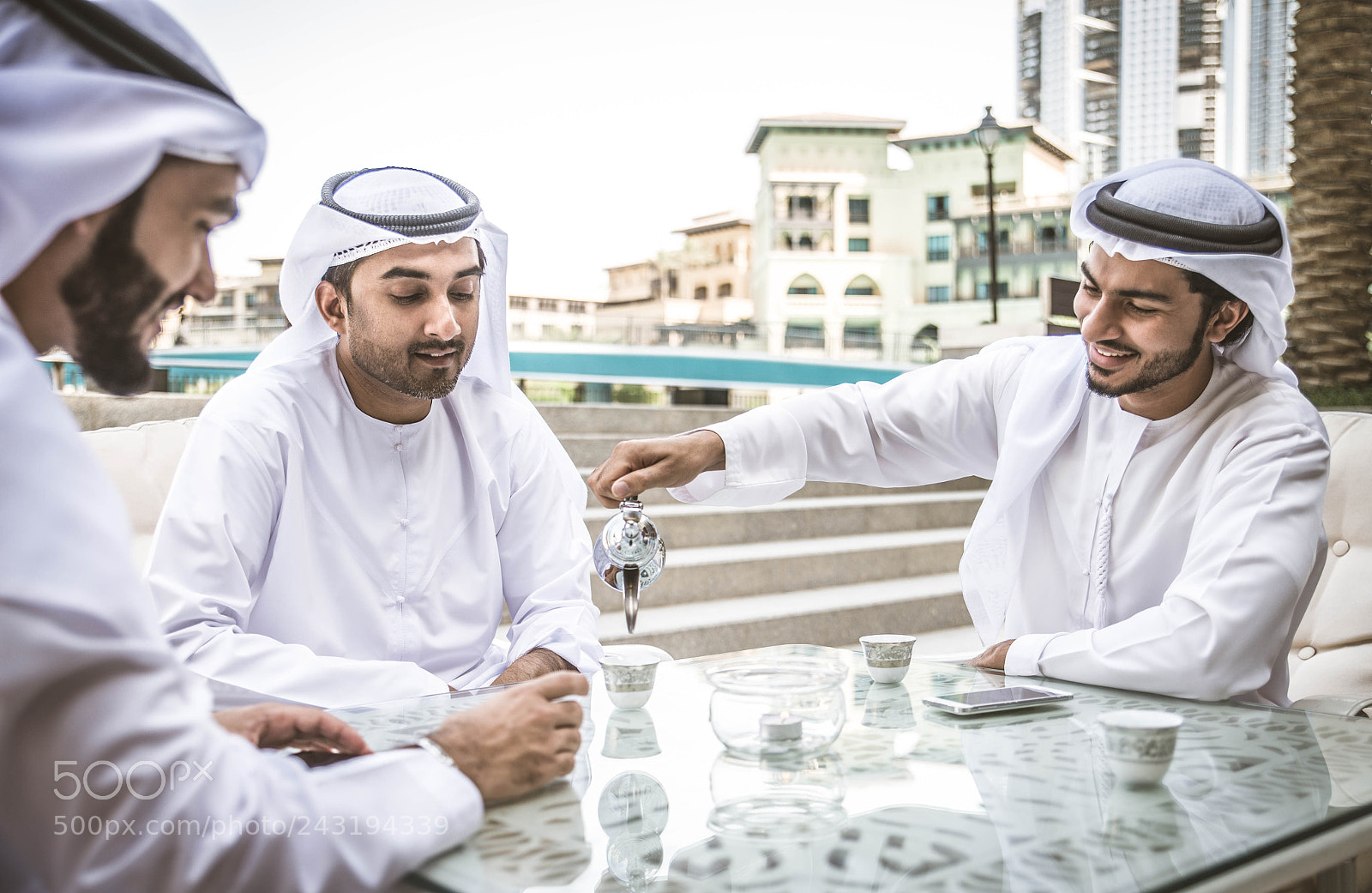 Nikon D610 sample photo. Arabian businessmen meeting outdoors photography