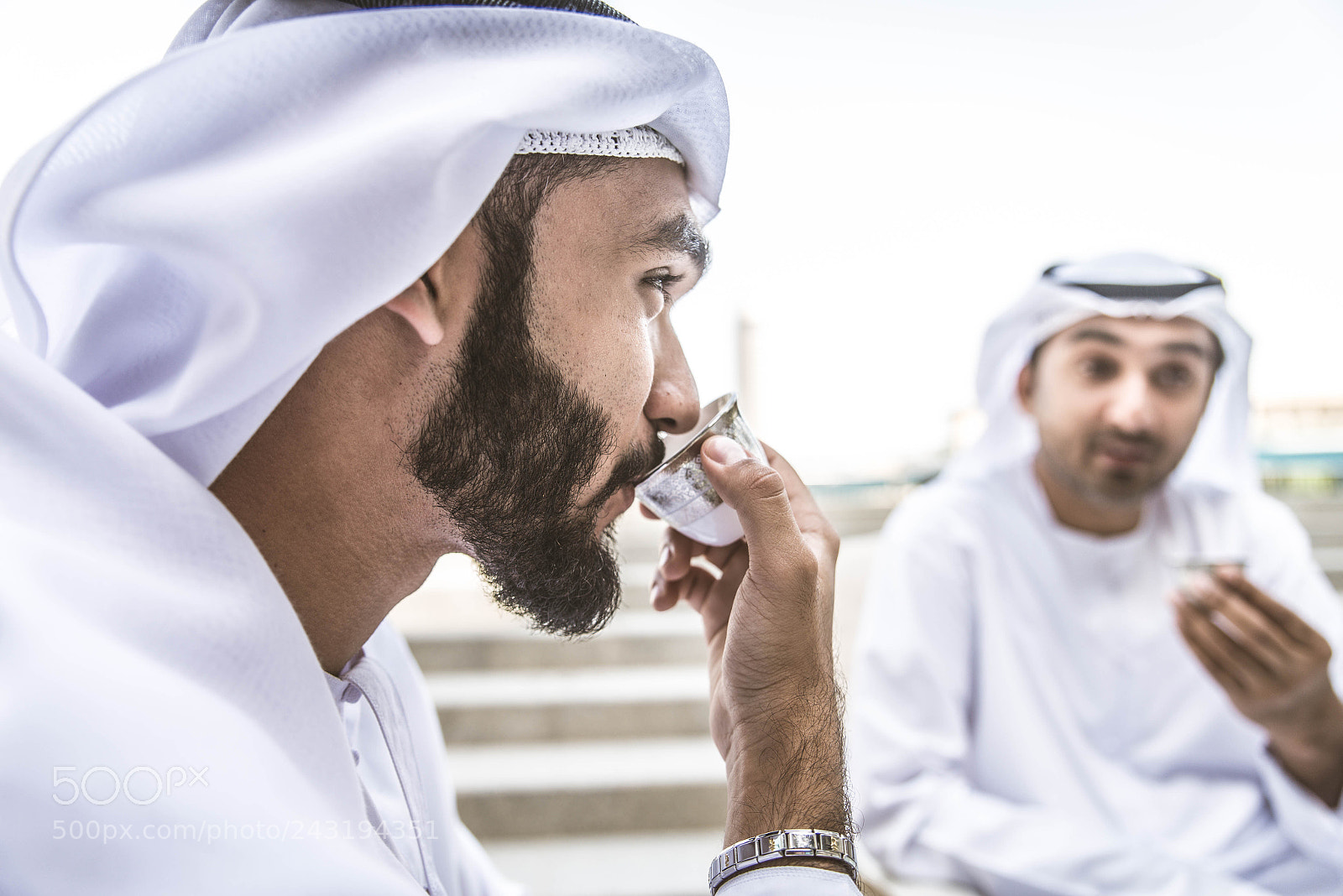 Nikon D610 sample photo. Arabian businessmen meeting outdoors photography