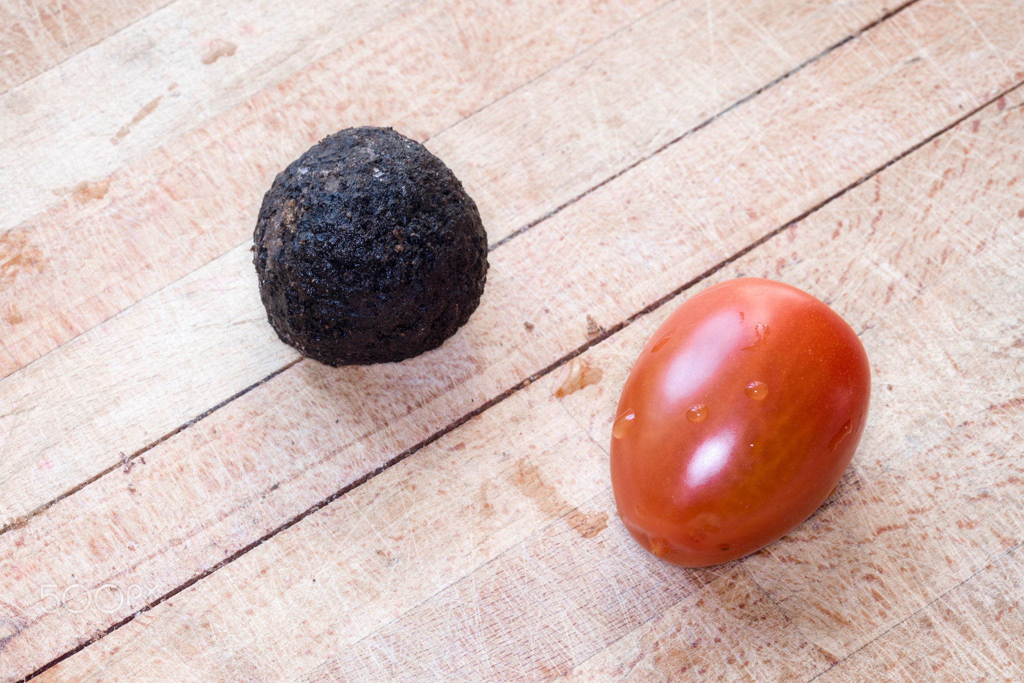 Tomato and truffle isolated