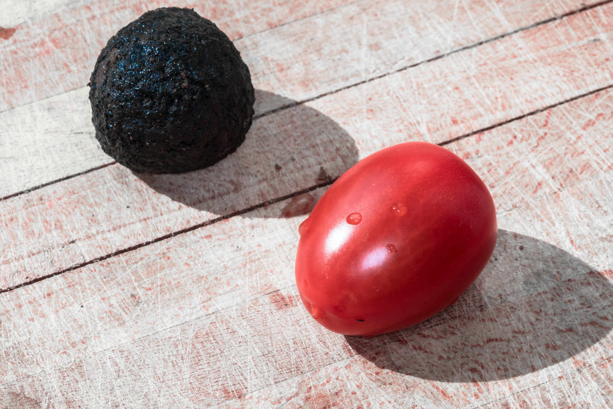 Tomato and truffle isolated
