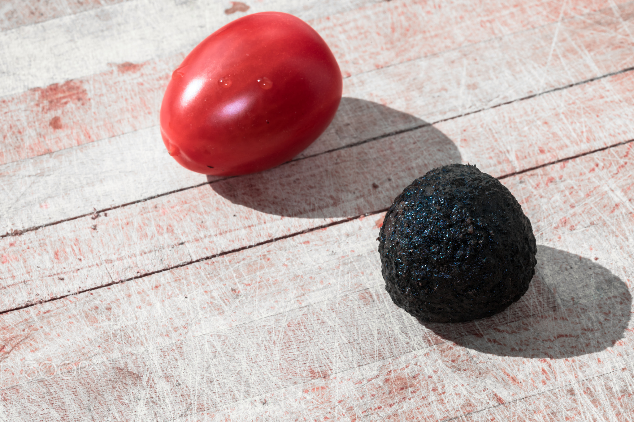 Tomato and truffle isolated