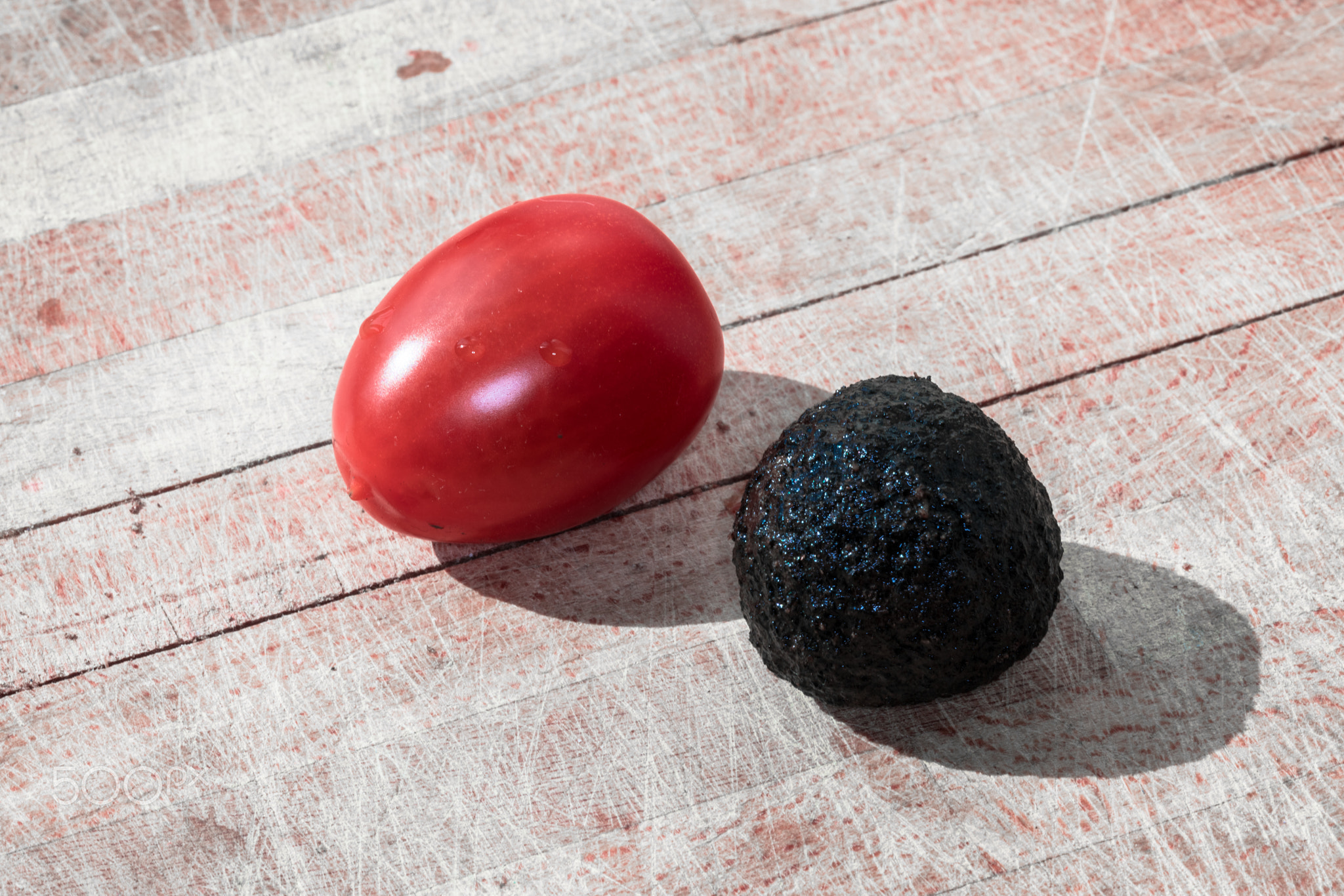Tomato and truffle isolated
