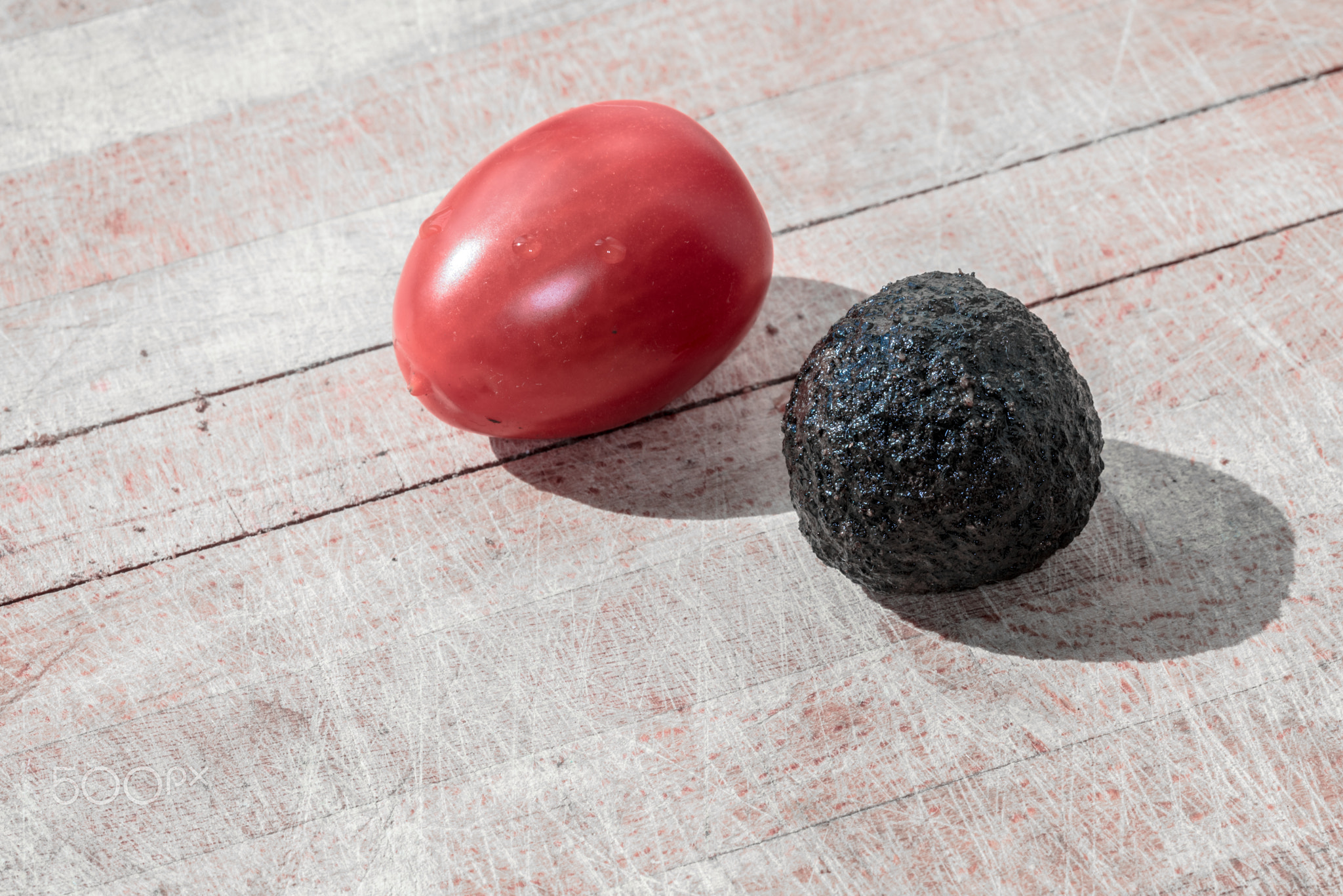 Tomato and truffle isolated