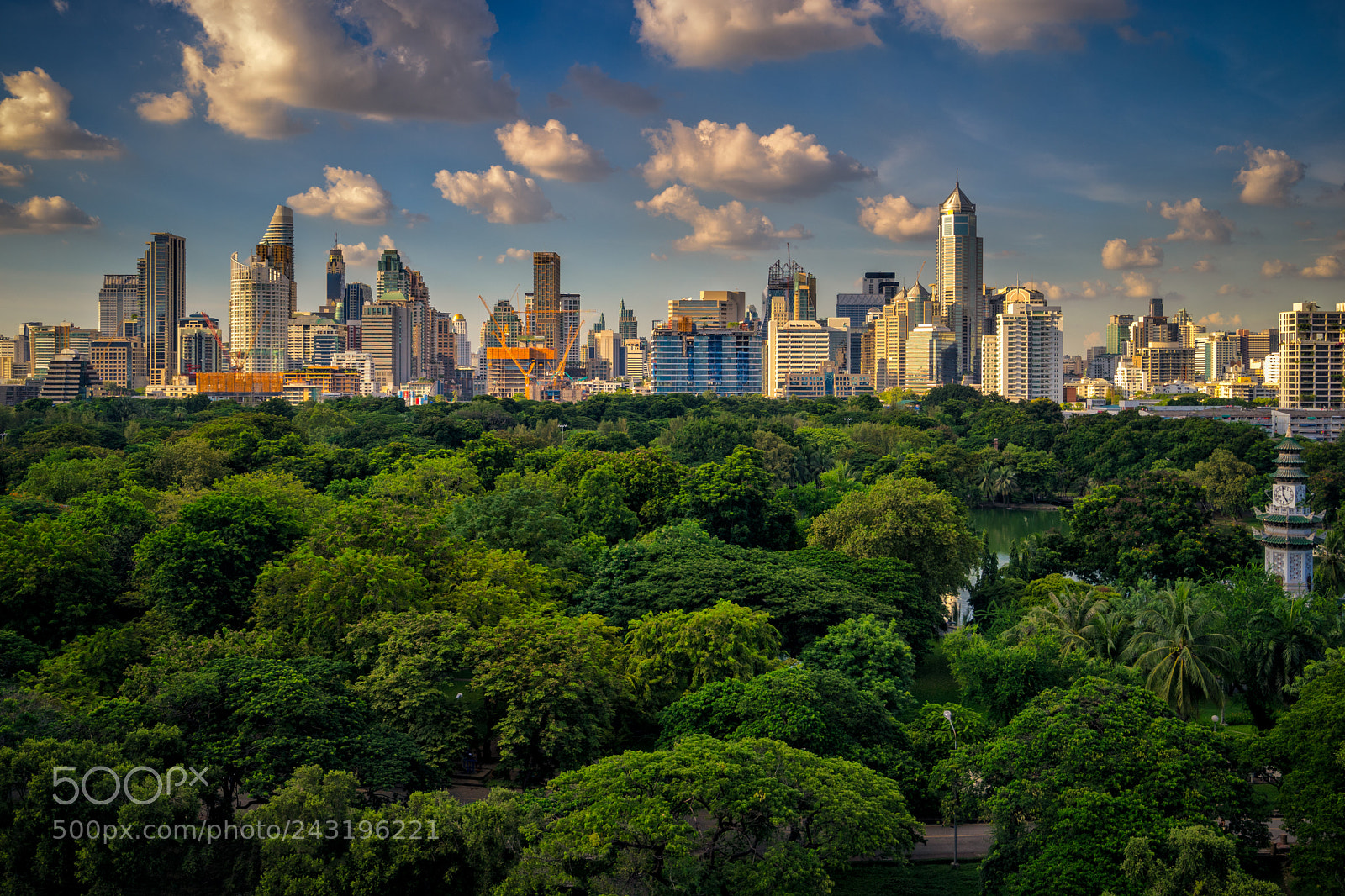 Sony a7 sample photo. Sunset scence of bangkok photography