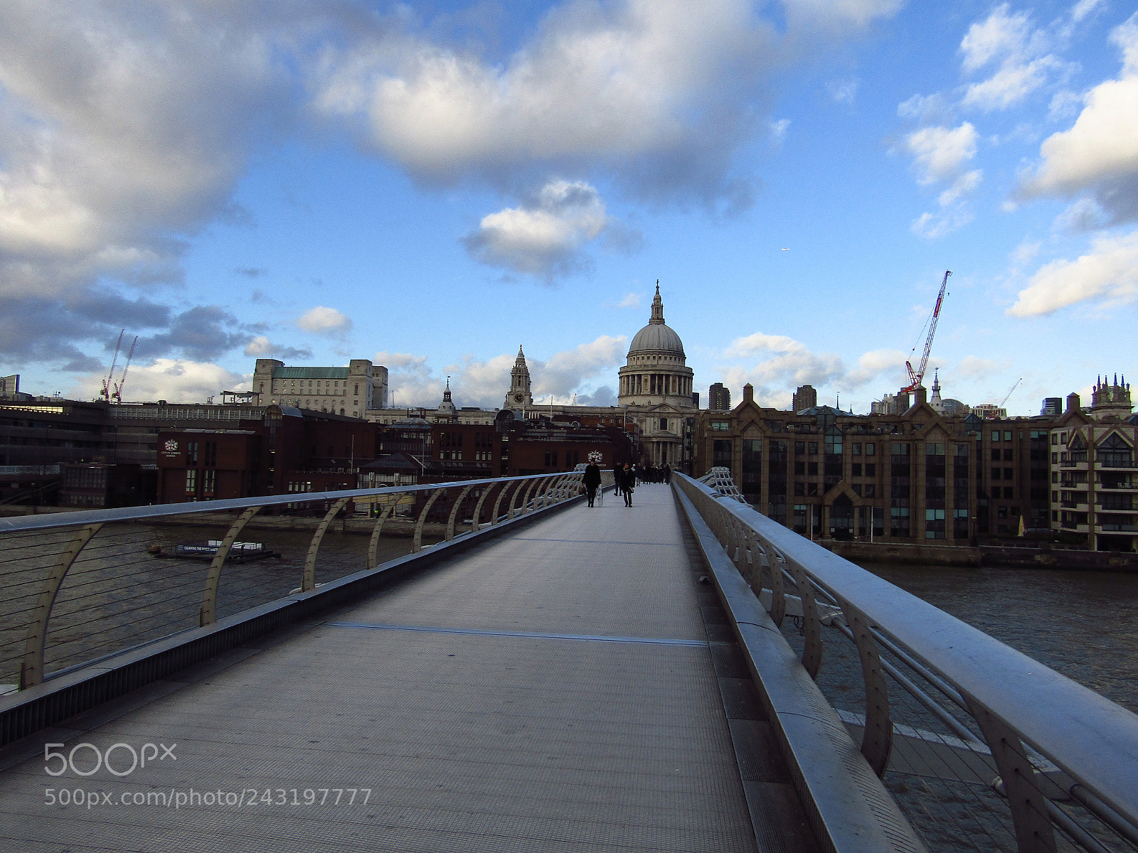 Canon PowerShot SX410 IS sample photo. On the millenium bridge photography