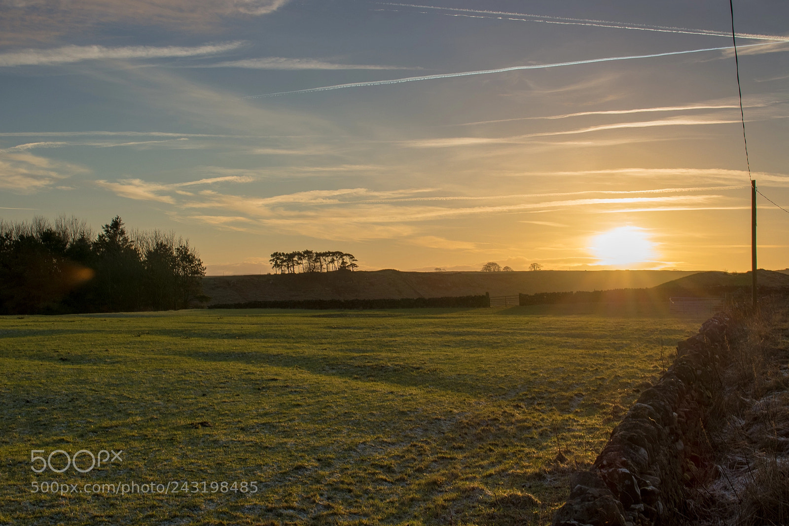 Canon EOS 100D (EOS Rebel SL1 / EOS Kiss X7) sample photo. Sunset near housesteads fort photography