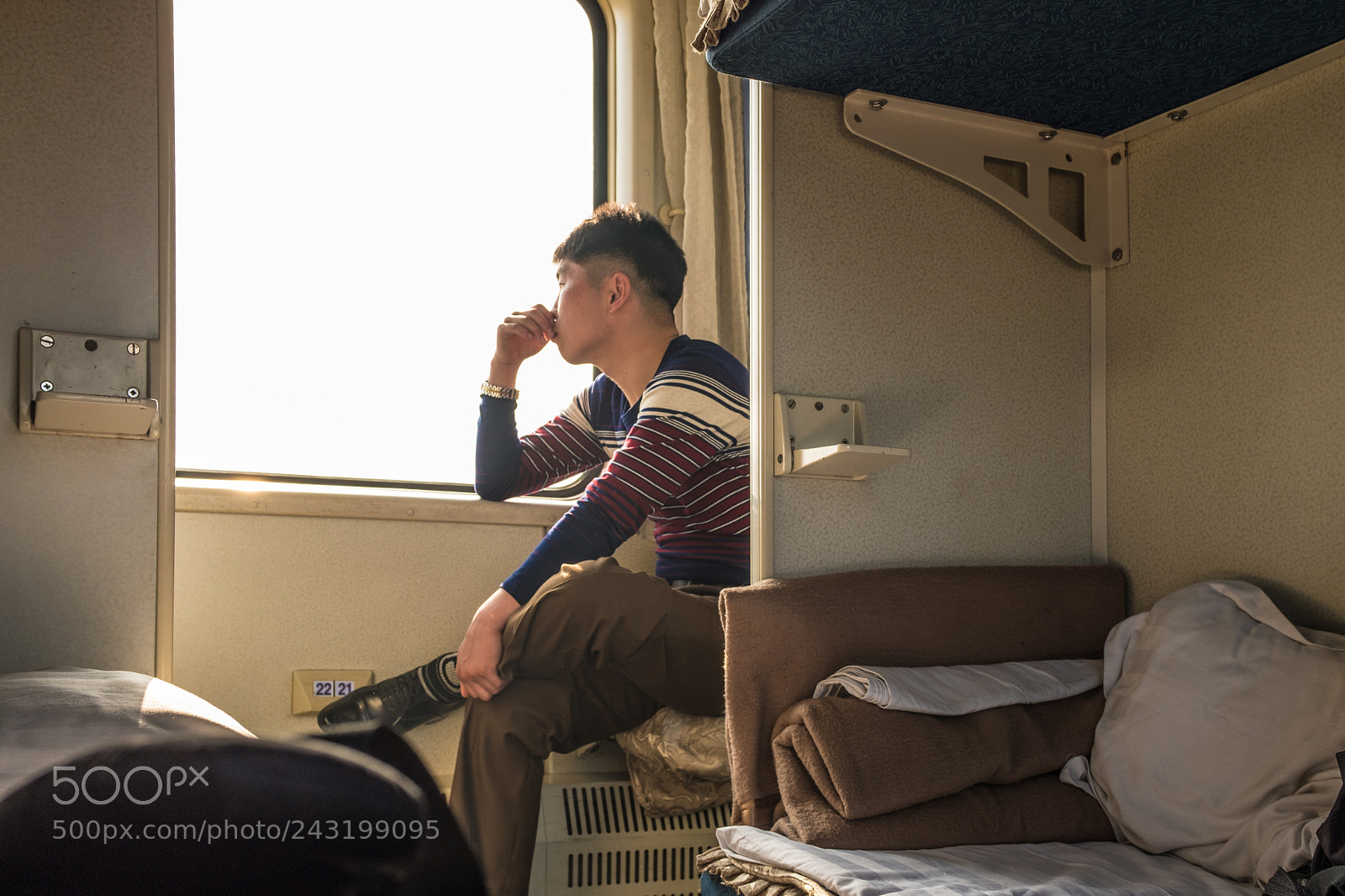 Fujifilm X100F sample photo. Train ride to pyongyang photography