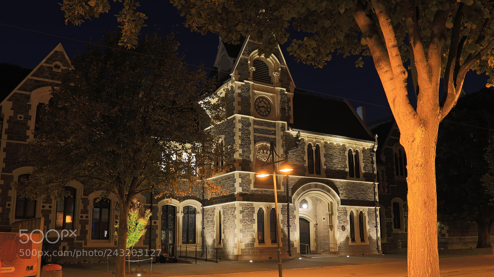 Canon EOS 70D sample photo. Christchurch gothic at night photography