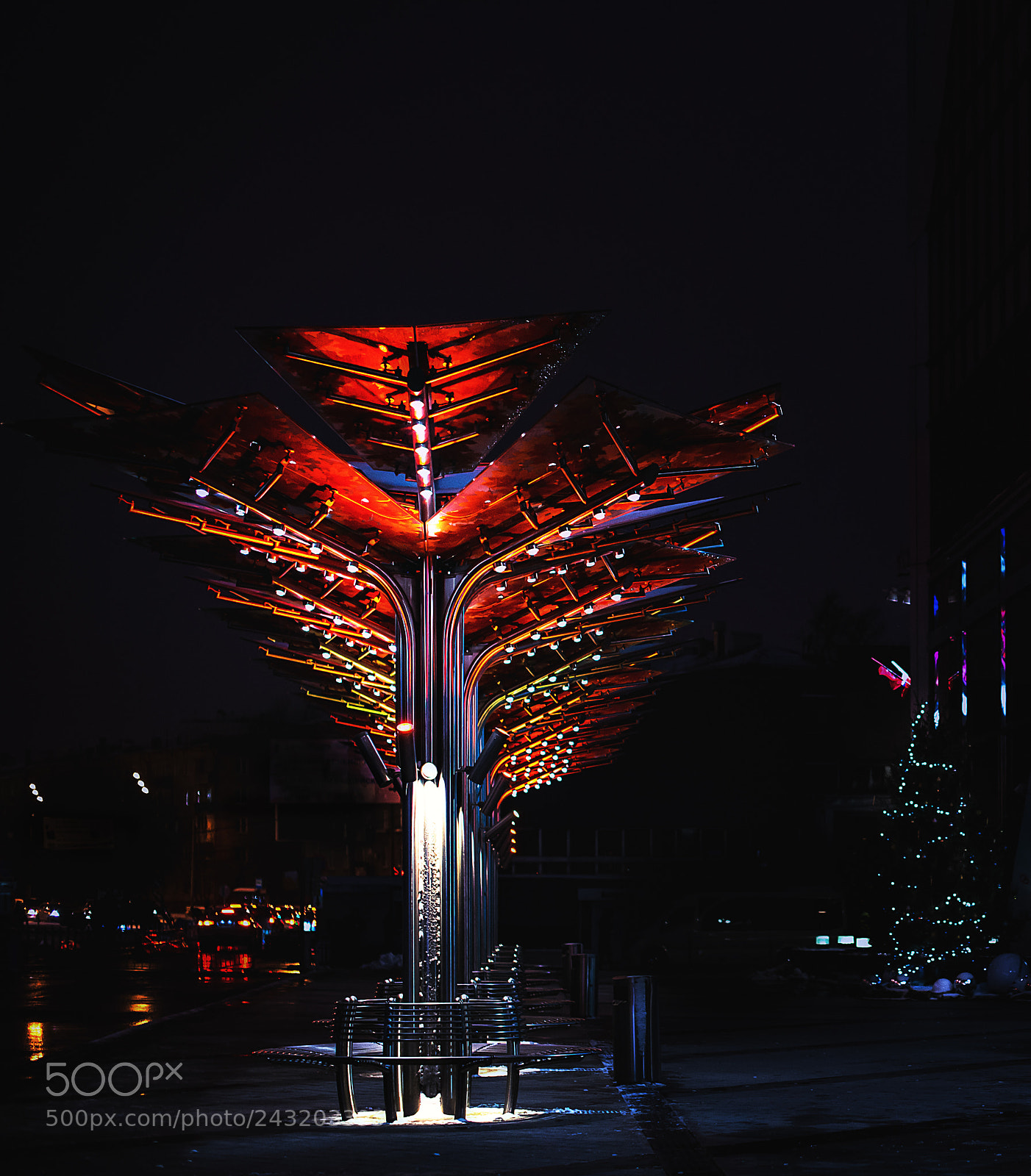 Nikon D610 sample photo. The future bus stop photography