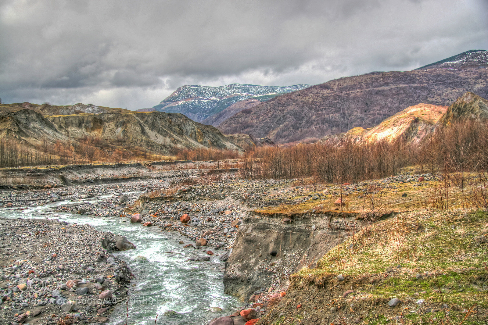 Canon EOS 20D sample photo. Toutle riverbed in hummocks photography