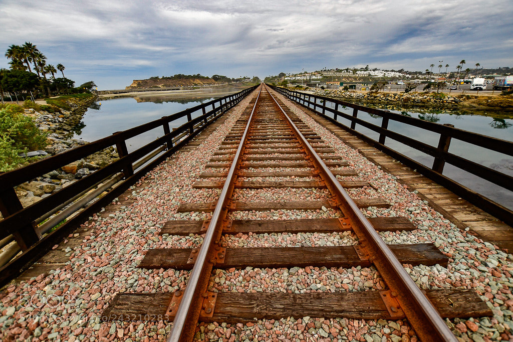 Nikon D850 sample photo. Railroad crossing the san photography