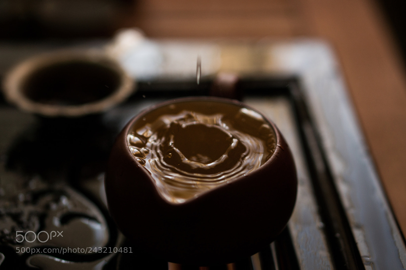 Sony a6300 sample photo. Green tea pouring with photography