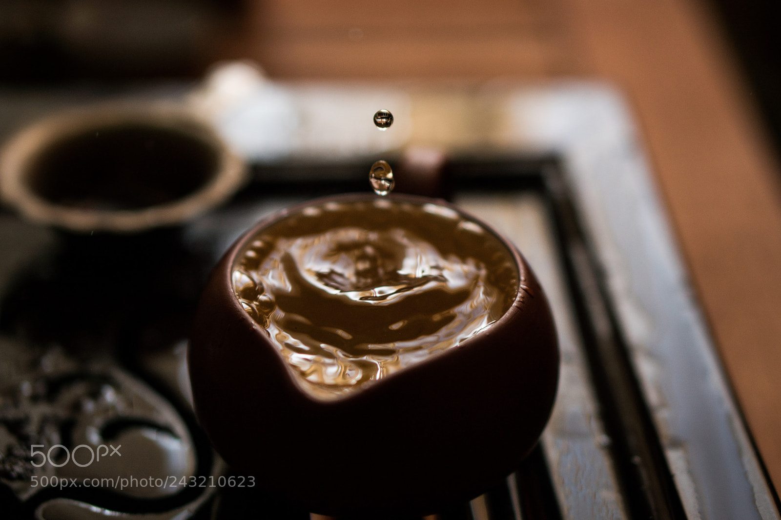 Sony a6300 sample photo. Green tea pouring with photography