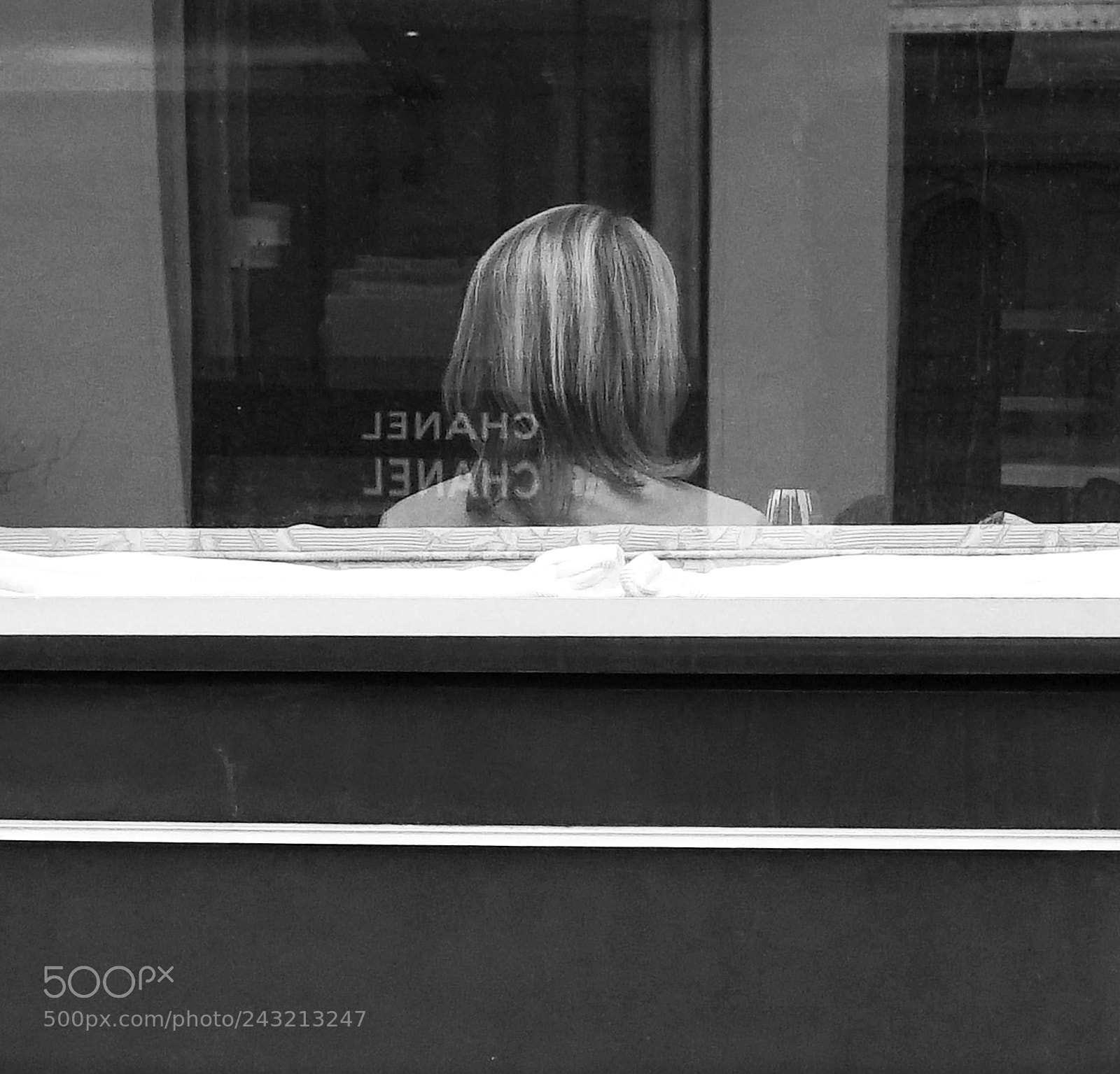Sony a6500 sample photo. Woman behind a window photography