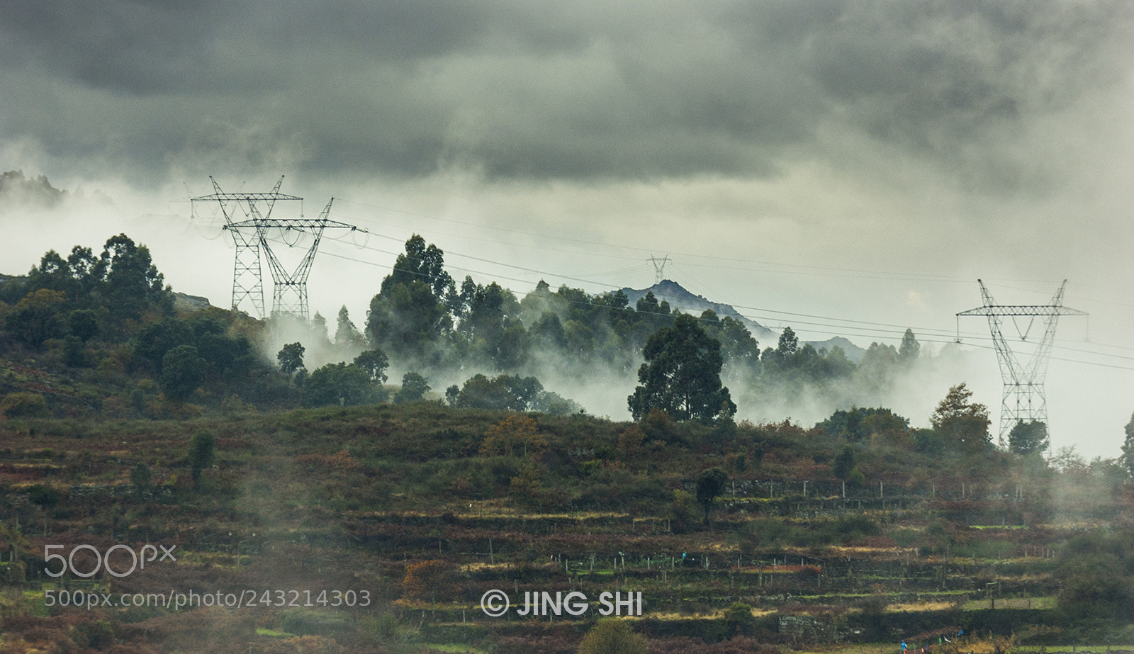 Nikon D50 sample photo. Follow the powerline photography