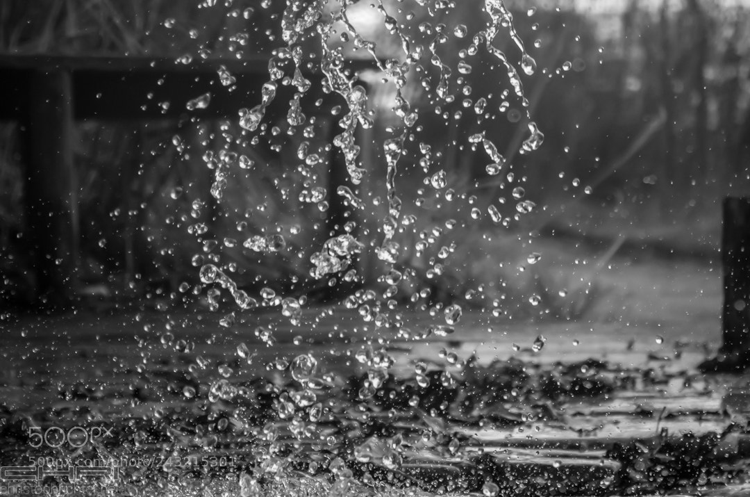 Pentax K-30 sample photo. Drops photography