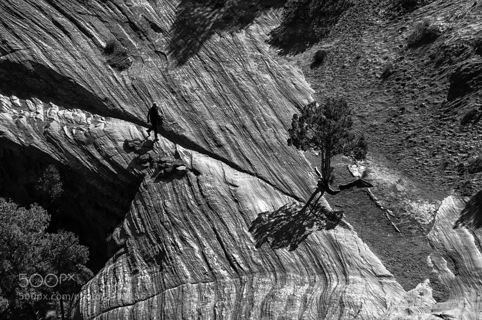 Pentax K-3 II sample photo. Canyon de chelly hiker photography