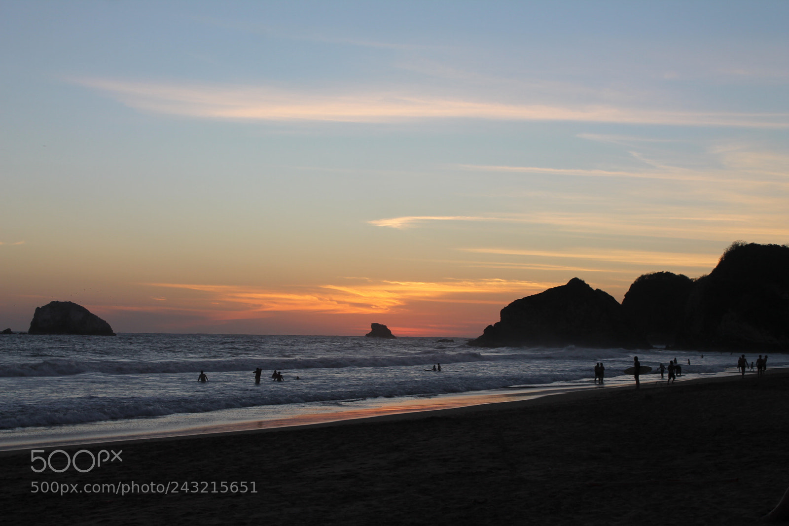 Canon EOS 1100D (EOS Rebel T3 / EOS Kiss X50) sample photo. Sunset at zipolite, oaxaca photography