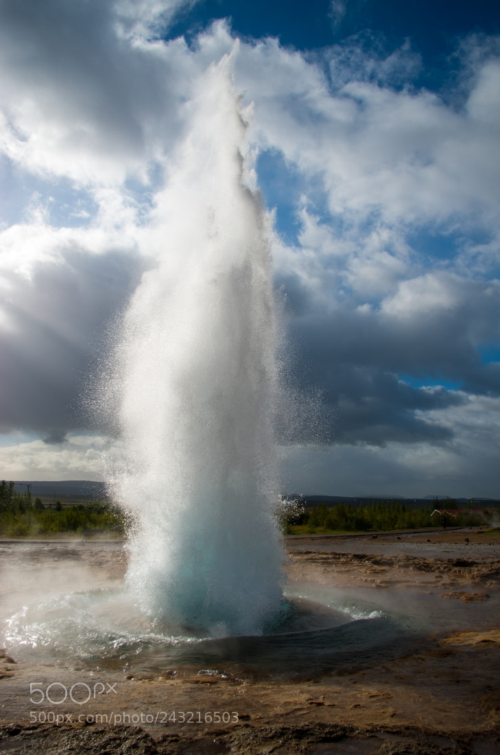 Pentax K-5 II sample photo. Strokkur photography
