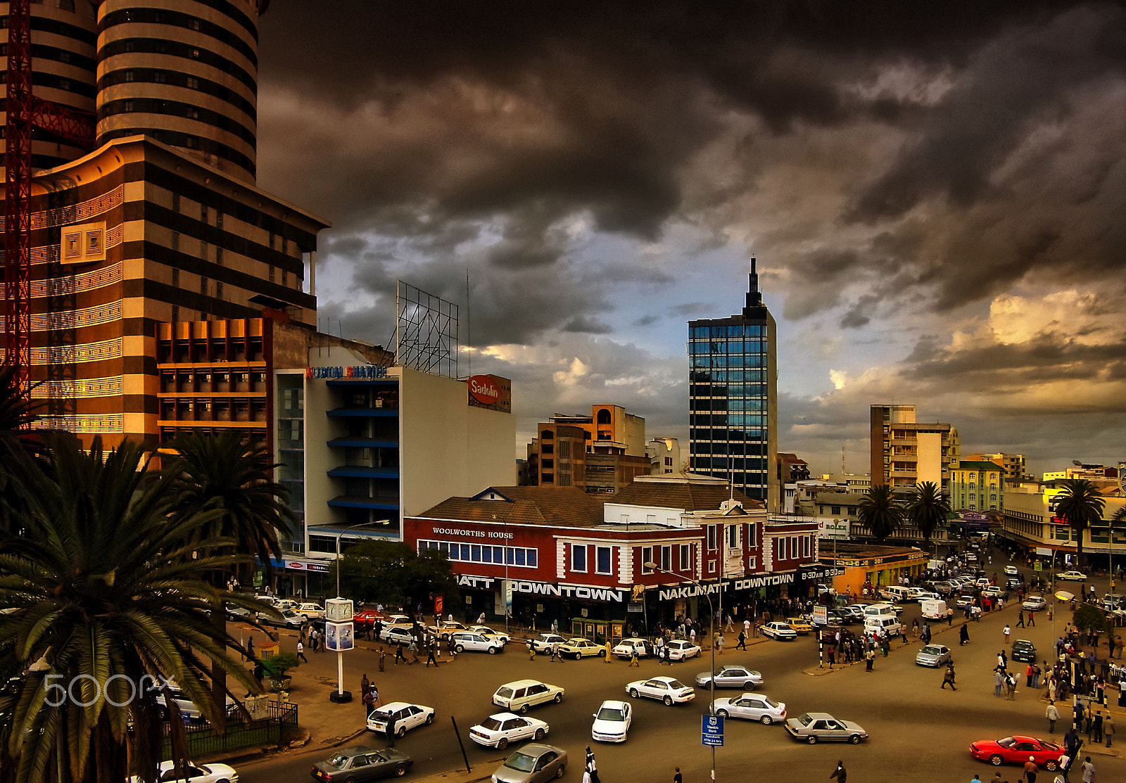Pentax *ist D sample photo. Nairobi, view from the hotel balcony. photography