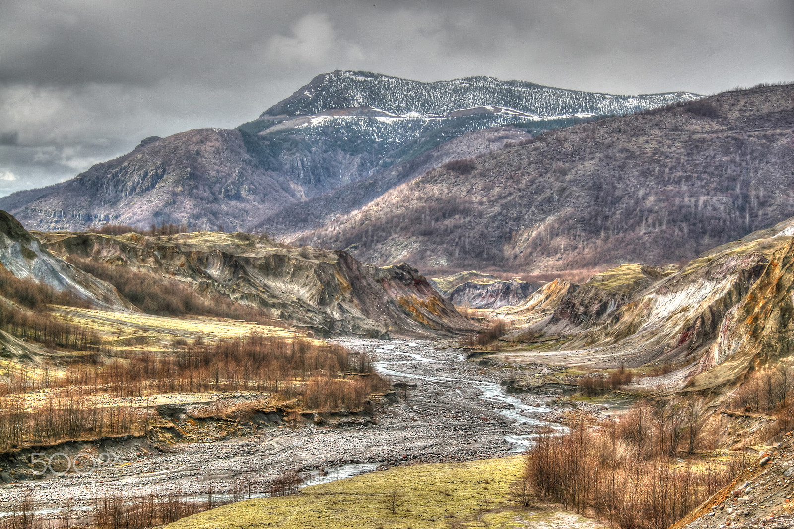 Canon EOS 20D sample photo. River carves volcano photography