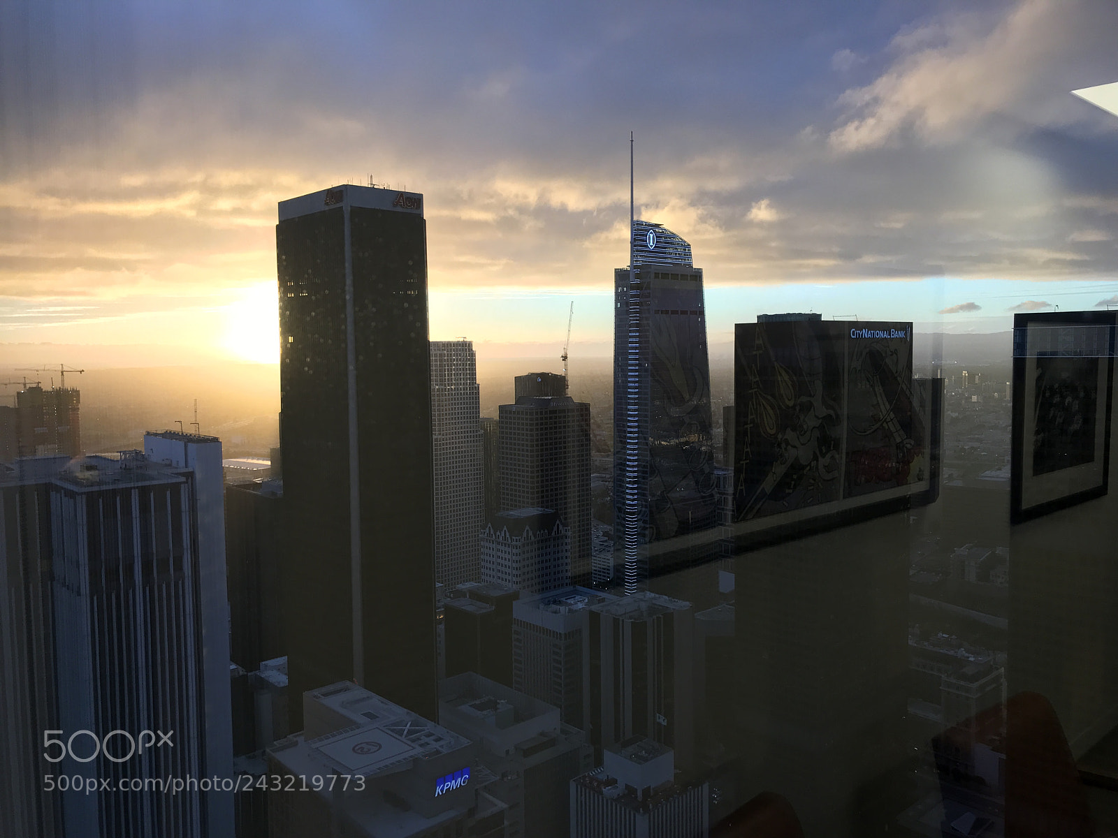 Apple iPhone 7 sample photo. Downtown la skyline at photography