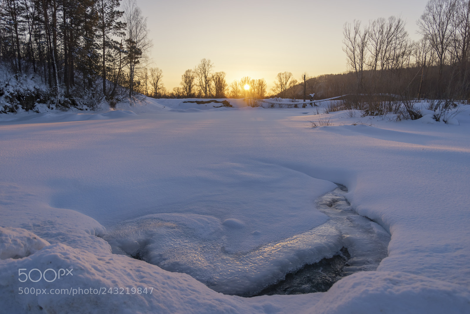 Nikon D610 sample photo. Cold winter sunset photography