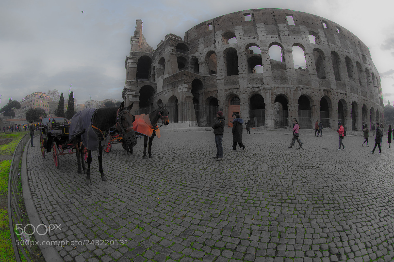 Canon EOS 7D Mark II sample photo. Carrozze al colosseo photography
