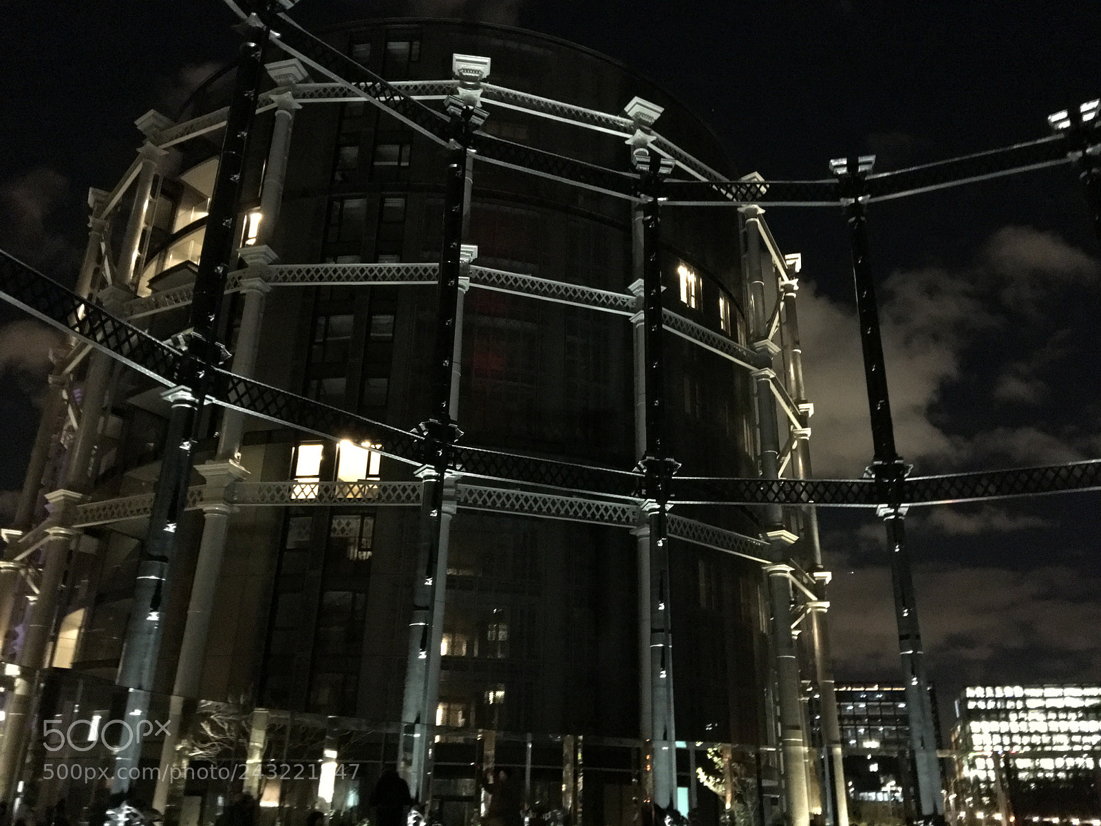 Apple iPhone 6s Plus sample photo. Gas holder in the photography