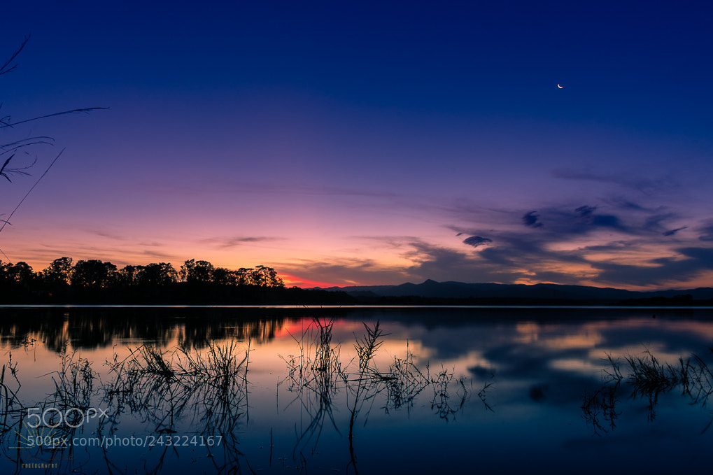 Nikon D3400 sample photo. Sunset at the dam photography