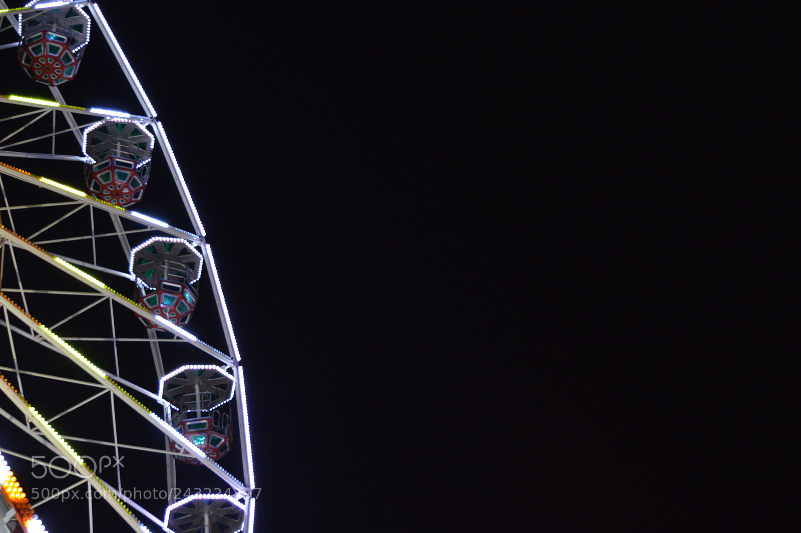 Nikon D3200 sample photo. Night wheel photography